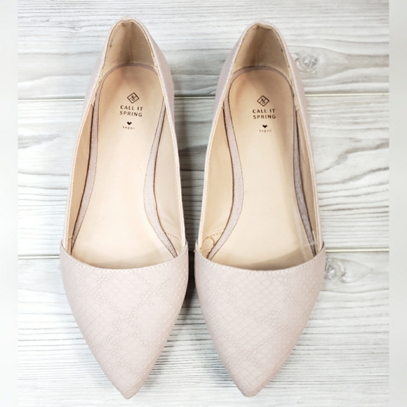 Call It Spring Shoes - Call It Spring Taitensis Pointed Vegan Flat SZ 6